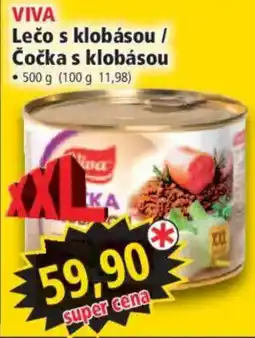 Norma VIVA Lečo s klobásou / Čočka s klobásou nabídka