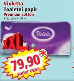 Norma Violetta Toaletní papír Premium cotton nabídka