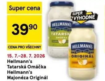 Tesco Hellmann's Tatarská Omáčka Hellmann's Majonéza Originál nabídka