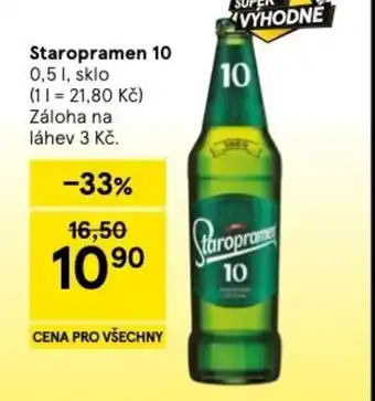 Tesco Staropramen 10 nabídka