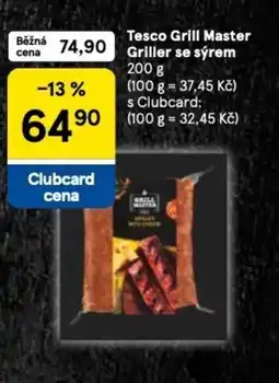 Tesco Tesco Grill Master Griller se sýrem nabídka