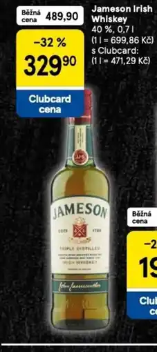 Tesco Jameson Irish Whiskey nabídka