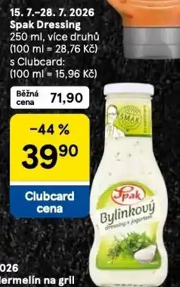 Tesco Spak Dressing nabídka