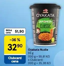 Tesco Oyakata Nudle nabídka