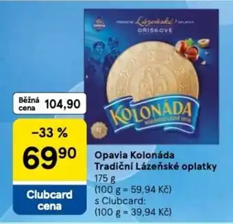 Tesco Opavia Kolonáda Tradiční Lázeňské oplatky nabídka