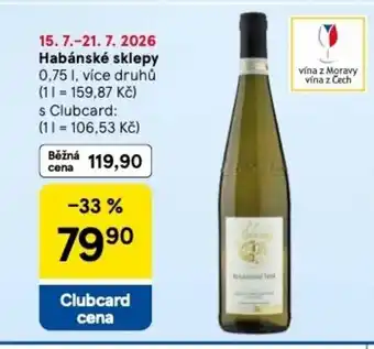 Tesco Habánské sklepy nabídka