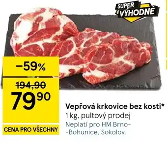 Tesco Vepřová krkovice bez kosti nabídka