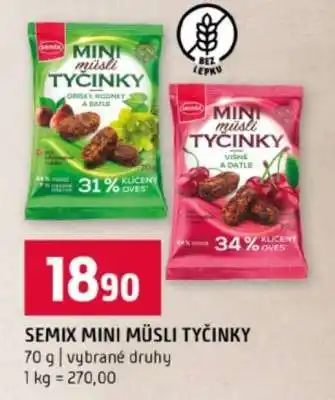 Terno Semix Mini müsli tyčinky nabídka