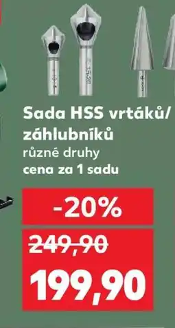 Kaufland Sada HSS vrtáků/záhlubníků nabídka