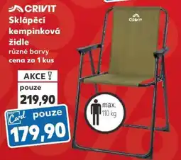 Kaufland CRIVIT Sklápěcí kempinková židle nabídka