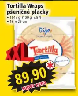 Norma Tortilla Wraps pšeničné placky nabídka