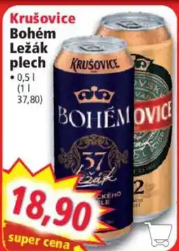 Norma Krušovice Bohém Ležák plech nabídka