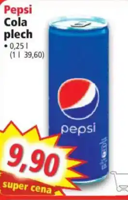 Norma Pepsi Cola plech nabídka