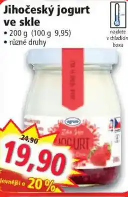 Norma Jihočeský jogurt ve skle nabídka