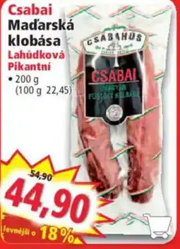 Norma Csabai Maďarská klobása nabídka