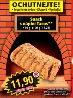 Norma Snack s náplní Tacos nabídka