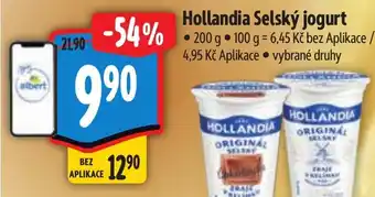 Albert Hollandia Selský jogurt nabídka