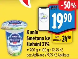 Albert Kunín Smetana ke šlehání 31% nabídka