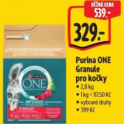 Albert Purina ONE Granule pro kočky nabídka