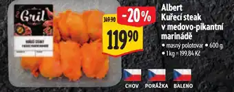 Albert Albert Kuřecí steak v medovo-pikantní marinádě nabídka