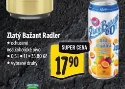 Albert Zlatý Bažant Radler nabídka