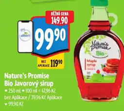 Albert Nature's Promise Bio Javorový sirup nabídka