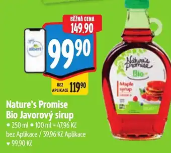 Albert Nature's Promise Bio Javorový sirup nabídka