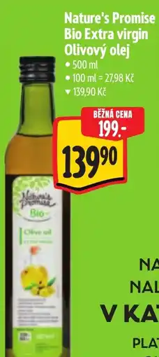 Albert Nature's Promise Bio Extra virgin Olivový olej nabídka