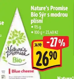 Albert Nature's Promise Bio Sýr s modrou plísní nabídka