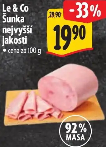 Albert Le & Co Šunka nejvyšší jakosti nabídka