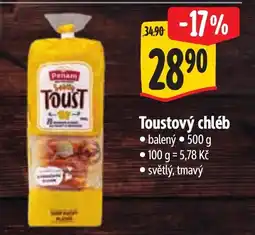Albert Toustový chléb nabídka