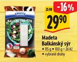 Albert Madeta Balkánský sýr nabídka