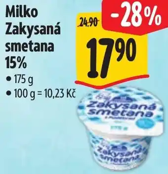 Albert Milko Zakysaná smetana 15% nabídka