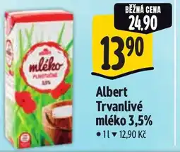 Albert Albert Trvanlivé mléko 3,5% nabídka