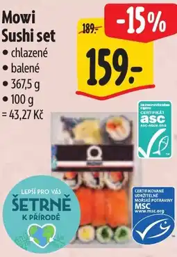 Albert Mowi Sushi set nabídka