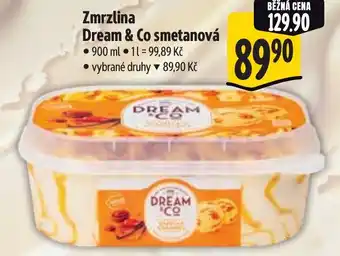 Albert Zmrzlina Dream & Co smetanová nabídka