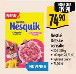 Albert Nestlé Dětské cereálie nabídka