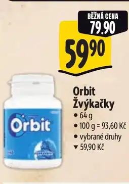 Albert Orbit Žvýkačky nabídka
