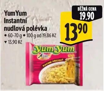Albert Yum Yum Instantní nudlová polévka nabídka