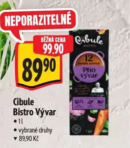 Albert Cibule Bistro Vývar nabídka