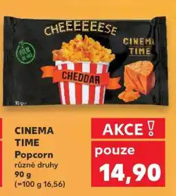 Kaufland CINEMA TIME Popcorn nabídka