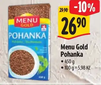 Albert Menu Gold Pohanka nabídka
