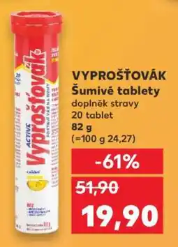 Kaufland VYPROŠŤOVÁK Šumivé tablety nabídka