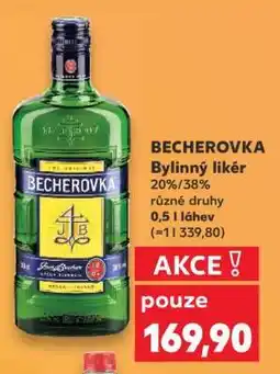 Kaufland BECHEROVKA Bylinný likér nabídka