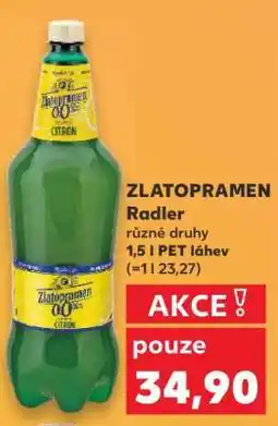 Kaufland Zlatopramen Radler nabídka