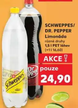 Kaufland SCHWEPPES/ DR. PEPPER Limonáda nabídka