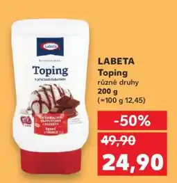 Kaufland Labeta Toping nabídka