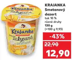 Kaufland KRAJANKA Smetanový dezert nabídka