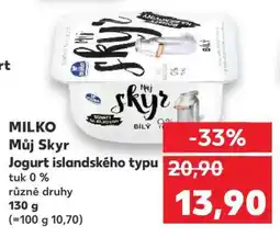 Kaufland Milko Můj skyr nabídka