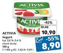 Kaufland Activia jogurt nabídka